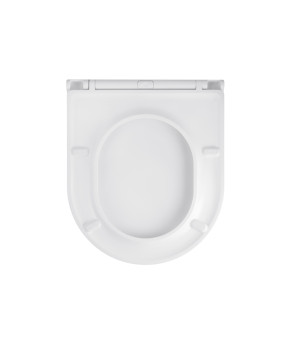 Унітаз підвісний безобідковий Kroner Harz WHI493736 RIMLESS з сидінням Slim Duroplast / Soft-close / Quick relase (KH493736WHIR)