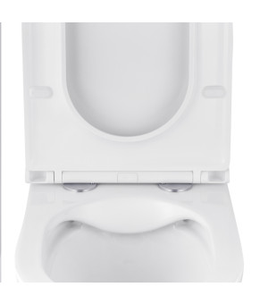 Унітаз підвісний безобідковий Kroner Armada WHI513636 RIMLESS з сидінням Slim Duroplast / Soft-close / Quick relase (KA513636WHIR)