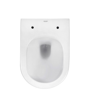 Унітаз підвісний безобідковий Kroner Armada WHI513636 RIMLESS з сидінням Slim Duroplast / Soft-close / Quick relase (KA513636WHIR)