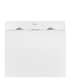 Подвесной безободковый унитаз Kroner Harz WHI523632 RIMLESS с сиденьем (KH523632WHIR)
