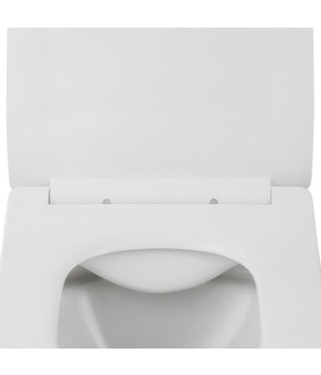 Унітаз підвісний безобідковий Kroner Eifel WHI523629 RIMLESS з сидінням (KE523629WHIR)