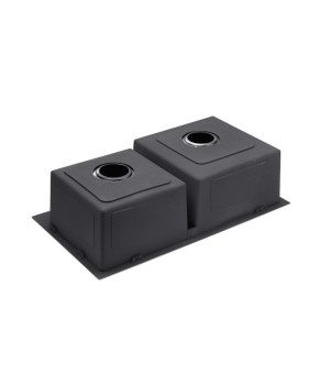 Кухонна мийка Kroner KRP Schwarze - 7843ZHM PVD (3.0/1.0 мм)
