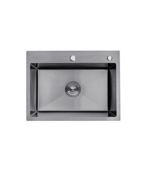 Кухонна мийка Kroner KRP Schwarze - 5843HM PVD (3.0/1.0 мм)