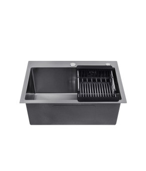 Кухонна мийка Kroner KRP Schwarze - 5843HM PVD (3.0/1.0 мм)