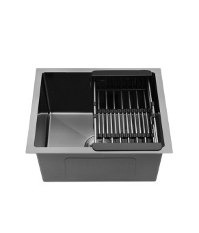 Кухонна мийка Kroner KRP Schwarze - 4843HM PVD (3.0/1.0 мм)