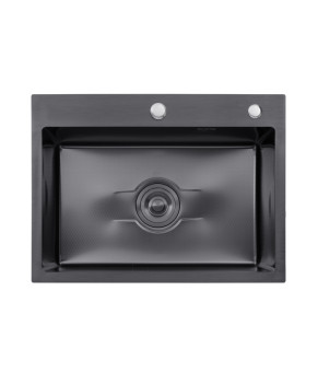 Кухонна мийка Kroner KRP Derby - 5843HM PVD (2,5/0,5 мм)