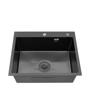 Кухонна мийка Kroner KRP Derby - 6050HM PVD (2,5/0,5 мм)