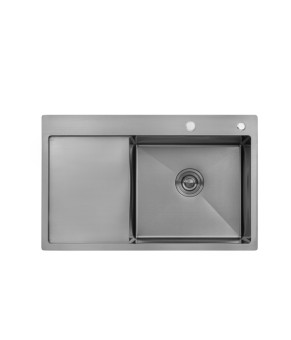 Кухонна мийка Kroner KRP Schwarze - 7849RHM PVD (3.0/1.0 мм)