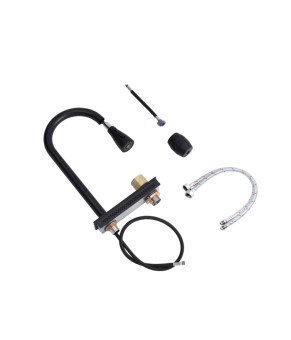 Кухонна мийка Kroner KRP Schwarze - SET7546HM PVD (3.0/0.7 мм)