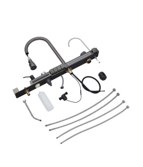 Кухонна мийка Kroner KRP Schwarze - SET7546ARTHM PVD (3.0/0.8 мм)