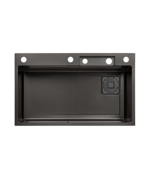 Кухонна мийка Kroner KRP Schwarze - SET7545HM PVD (3.0/0.8 мм)
