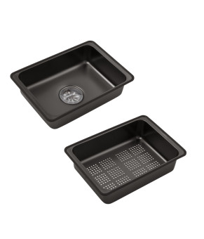 Кухонна мийка Kroner KRP Schwarze - SET7545HM PVD (3.0/0.8 мм)