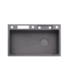 Кухонна мийка Kroner KRP Schwarze - SET7545NG PVD (3.0/0.8 мм)