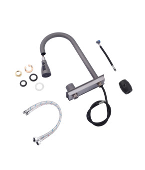 Кухонна мийка Kroner KRP Schwarze - SET7545NG PVD (3.0/0.8 мм)
