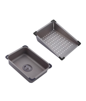 Кухонна мийка Kroner KRP Schwarze - SET7545NG PVD (3.0/0.8 мм)