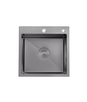 Кухонна мийка Kroner KRP Schwarze - 4545HM PVD (3.0/1.0 мм)