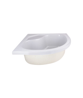 Душевой поддон Lidz KAPIELKA ST80x80x41 см высокий, полукруглый, с панелью (LKAST808041)