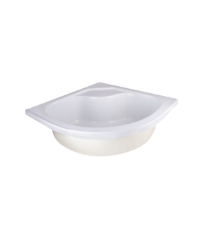 Душевой поддон Lidz KAPIELKA ST80x80x41 см высокий, полукруглый, с панелью (LKAST808041)