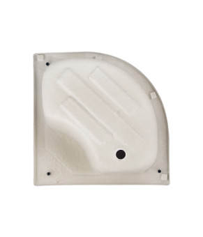 Душевой поддон Lidz KAPIELKA ST80x80x41 см высокий, полукруглый, с панелью (LKAST808041)
