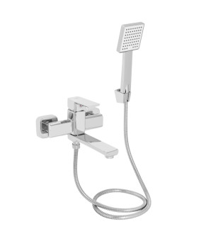 Смеситель для ванны Lidz Dozorca 0051 с поворотным изливом и душевым гарнитуром (LDDOZ0051CRM45404) Хром