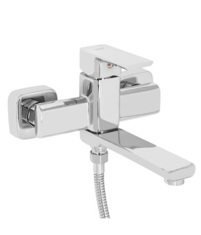 Смеситель для ванны Lidz Dozorca 0051 с поворотным изливом и душевым гарнитуром (LDDOZ0051CRM45404) Хром