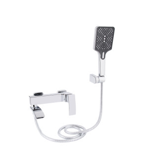 Смеситель для ванны Qtap Swan Cascada с душем хром (QTSWA260CRM45565)
