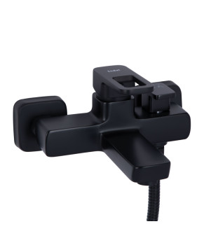 Смеситель для ванны Lidz Wawel 006 Black (LDWAW006BLA45393) с душевым гарнитуром