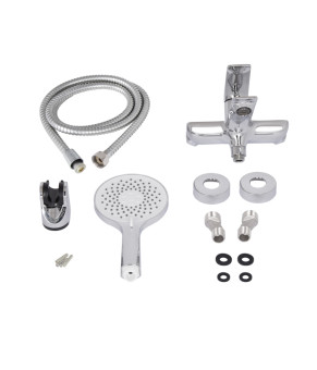 Смеситель для ванны Qtap Vlasta New с душовым гарнитуром QTVLA259CRM45642 Chrome