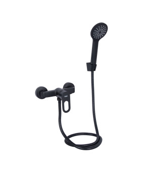 Смеситель для душа Lidz Latwa 010 с душевым гарнитуром (k40) LDLAT010BLA45421 Black