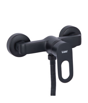 Смеситель для душа Lidz Latwa 010 с душевым гарнитуром (k40) LDLAT010BLA45421 Black