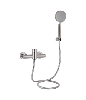 Змішувач для душу Lidz Luna 010 (з душовим гарнітуром) (k35) LDLUN010NKS46095 Nickel