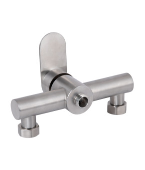 Змішувач для душу Lidz Luna 010 (з душовим гарнітуром) (k35) LDLUN010NKS46095 Nickel