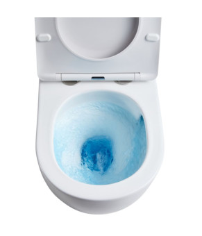 Подвесной унитаз Qtap Robin Ultra Quiet 490x365x325 + инсталляция Nest 4 в 1 (Satin) (SD00051269)