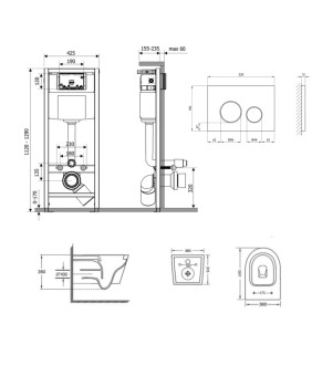 Комплект Qtap Jay Ultra Quiet + Nest 4 в 1 (Chrome) SD00051261