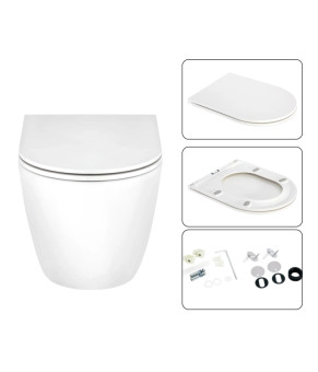 Комплект Qtap Scorpio + Nest 4 в 1, подвесной унитаз, инсталляция, кнопка Satin (SD00051290)