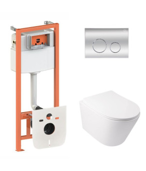Комплект Qtap Swan Ultra Quiet + Nest 4 в 1 (Chrome) SD00051275