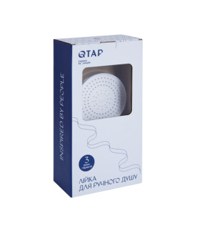 Лійка для ручного душу Qtap Rucni D 130 мм округла QTRUC125CRM45950 Chrome