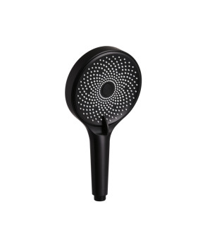 Лійка для ручного душу Qtap Rucni D 130 мм округла QTRUC125BLM45953 Black Matt
