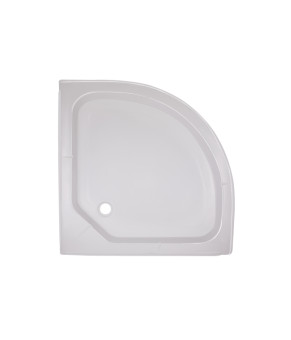 Lidz Душовий піддон KAPIELKA ST80x80x14 низький, напівкруглий, діаметр зливу 52 мм (SD00050739)