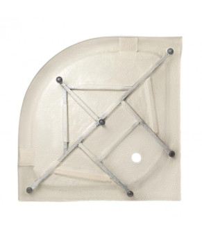 Душевой поддон Kapielka ST90x90x14 низкий, полукруглый (Lidz)