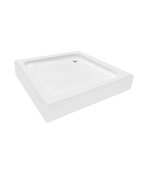 Душевой поддон KAPIELKA ST80x80х14 низкий, квадратный, диаметр слива 52 мм Lidz (SD00051136)