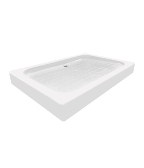 Душевой поддон KAPIELKA ST120x80х14 низкий, прямоугольный, диаметр слива 52 мм Lidz (SD00051134)