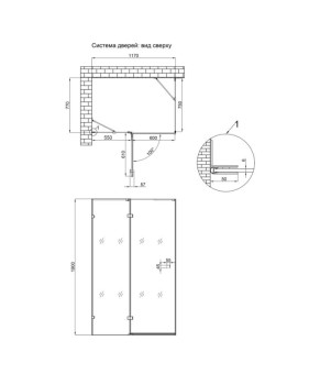 Боковая стенка Qtap Capricorn 10128RC6 прозрачная 6мм (SD00050820)