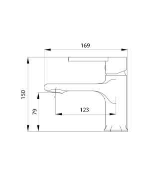 Смеситель для раковины Qtap Taurus QTTAU270CRM45659 Chrome (SD00051783)