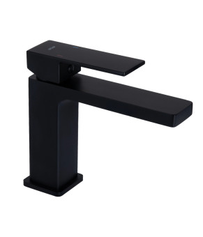 Смеситель для раковины Qtap Gemini QTGEM270BLM45674 Black Matt