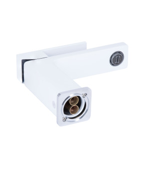 Смеситель для раковины Qtap Gemini QTGEM270CRW45675 Chrome/White (SD00051799)