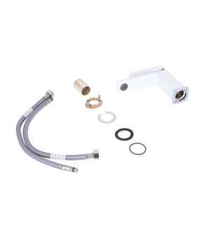 Смеситель для раковины Qtap Gemini QTGEM270CRW45675 Chrome/White (SD00051799)