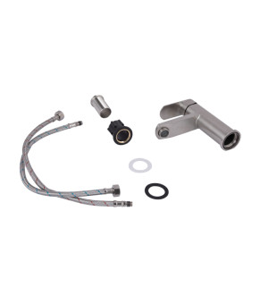 Смеситель для раковины Lidz Luna 001F (k35) Nickel (LDLUN001FNKS46094)