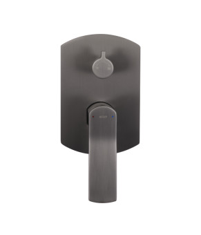 Душевая система Qtap Slavonice скрытого монтажа на 2 потребителя Gunmetal Black PVD (QTSLA113GMB45899)