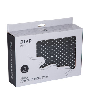 Лійка для верхнього душу Qtap Hlavova 300x200 мм прямокутна QTHLA107BLM45783 Black Matt